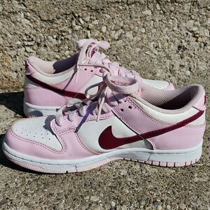 Nike Dunk Low Pink Foam Red White (GS) Size 5.5 Youth